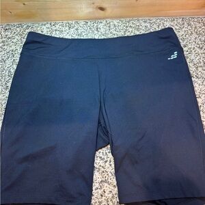 BCG Womens Size XXL Women's Black Biker Shorts